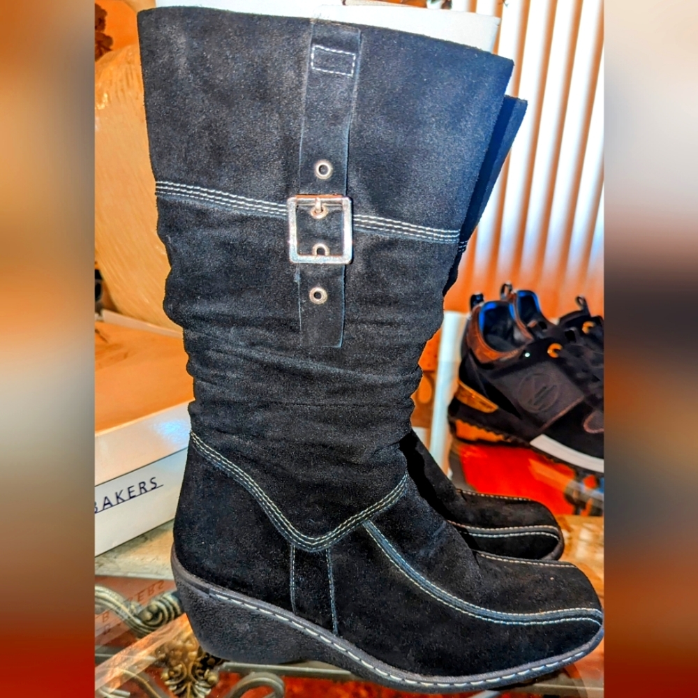 Bakers Suede Wedge Boot